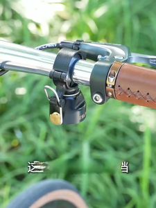 กระดิ่งจักรยานมัลติฟังก์ชั่นทำจากทองแดงผสมทองแดงที่กริ่งสัญญาณเตือนจักรยานเสือหมอบโมบายกระดิ่งลมและแตรเตือนจักรยานอุปกรณ์รถจักรยาน