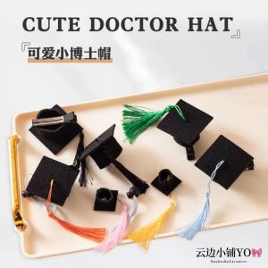 Mini Graduation Cap Hair Clip Bachelor Hat Hair Band Kindergarten Graduation Costume Photo Prop Cute Fashionable Hair Accessory