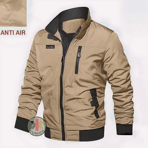 JAKET ANTI AIR PRIA PARASUT KERAH DISTRO CASUAL KEKINIAN KEREN DISTRO