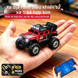 Xe Đồ Chơi Điều Khiển Từ Xa Mini 4WD Off-Road Crawler Tỷ Lệ 1:64
