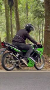 Knalpot Ninja 2 Tak RRRSS ORI Winspeed Stainlees Press Cobra Medium Sunmori/Kompetisi