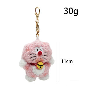 Doraemon Sakura Cherry Blossom Style Plush Doll Keychain Doraemon Cute Stuffed Doll Pendant Hanging Ornament Soft Toy Gift