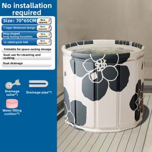 JINGRUNDA | Thermal Insulation Bathing Tub For Adult and Children Full Body Bath