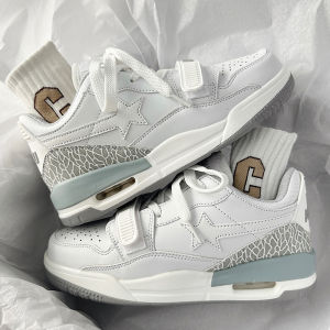 รองเท้าผ้าใบกีฬาแบบมีพื้นลมสำหรับผู้ชาย ทรงสูง สไตล์ฤดูร้อน สีขาว รองเท้าผ้าใบส้นแบนแบบลำลองสำหรับคู่รัก รองเท้าผ้าใบสีขาวแบบลำลองสำหรับผู้ชาย