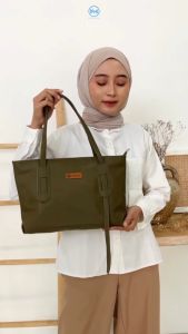 Hanifa Tote Bag Tas Selempang Bahu Wanita Chocoli Antiair Resleting Orginal Nirmala