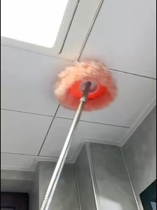 🇸🇬 [In Stock]Sunflower Mop Adjustable Telescopic Removable Washable Super Cilia Superfine Car Wash Mop Damp Duster