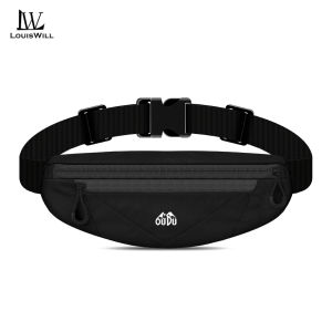 LouisWill Sports Waist Pack Bag Men’s Waist Belts Bag Cross Body Bag Chest Bag Adjustable Running Pouch Women Waterproof Crossbody Bag Money Phone Waist Fanny Pack Jogging Belt Fanny Pack for Workouts Sports Outdoor