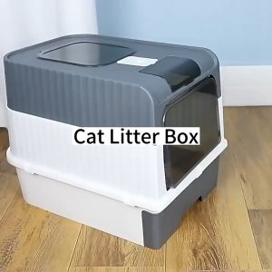 Fully Enclosed Cat Litter Box with Rechargeable UV  [local stocks]