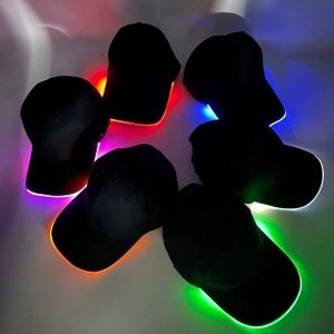 LED Light up Baseball Hat Flashing Glow Rave Party Cap luminous hat for Women Men Hip-hop Club bar Stage Performance Supplies