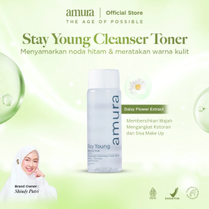 Toner Amura Skincare Official - 2in1 Toner & Cleansing - Toner Wajah Glowing Mencerahkan Kulit Kusam Mengangkat Kotoran Wajah Mengangkat Sel Kulit Mati Melembabkan Wajah Membersihkan Wajah Mengangkat Sisa Make Up Wajah Meredakan Kemerahan Wajah Toner Muka