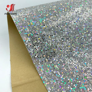 Self Adhesive Diamond Glitter PU Faux Leather Vinyl Sparkle Fabric Material Craft Bows Decor Handmade DIY