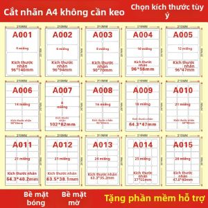 liwu | Customizable A4 Self-Adhesive Label Paper Matte/Gloss