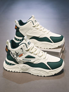 Warrior High Top Mens Casual Shoes 2025 New Autumn Winter Fashion Dad Shoes Youthful Trendy Canvas Lined Sporty Style