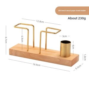 Onlycook Black Walnut Desktop Tissue Holder for Hotels Tea Restaurants Napkin Stand Nordic Style Vintage Living Room Organizer