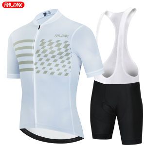 RAUDAX Cycling Jersey Set Mens classic MTB Cycling Bib Shorts Kit Bike Clothes Breathable Bicycle Clothing Maillot