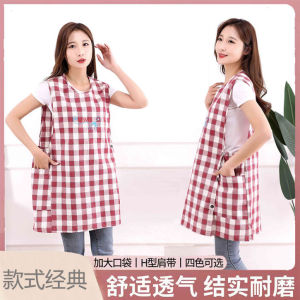 Apron New Arrival Pure Cotton Vest Loose Waistcoat Apron Kitchen For Home Fashionable Stylish Overalls Adult Cotton Apron