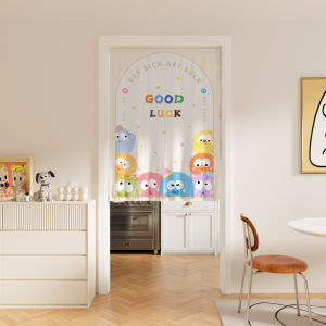 Meisda Room Door Curtain 2024 New Style Indoor Bedroom Bathroom Kitchen Partition Semi-Curtain Home Use Cotton Linen Material