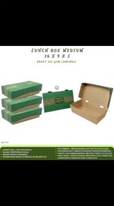 Paper Lunch Box Medium Laminasi 265 Gsm (Isi 20 Pcs--LB1K151)