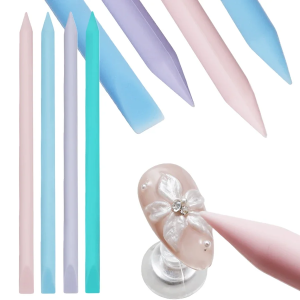 Dual-Ended Silicone Tool Nail Art Mixing Stick Gel Polish Non-Stick Spatula DIY Jewelry Stirring Rods Manic