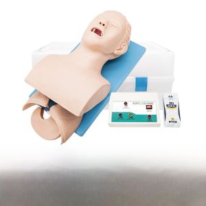 Human Airway Tube Insertion Training Model with Alarm Adult Oral Nasal Airway Blockage First Aid Demonstration Simulator