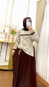 Sabrina Dress Ceruty Babydoll Swaroski Dress Wanita Terbaru 2025 Kekinian Gamis Kondangan Viral Murah