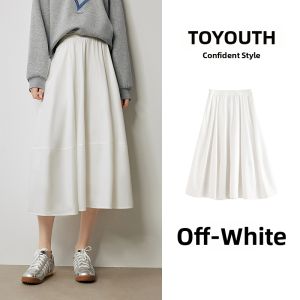 Toyouth | Simple Design Versatile A-Line Long Skirt