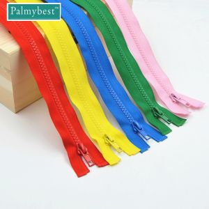 5# Resin Zipper 40/50/60/70/80/90/100/120 cm Length Open End Auto Lock Eco Plastic Zip for Jacket Clothing Sewing Accessory