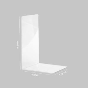 Clear Acrylic Bookend Organizer