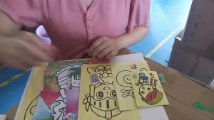 Colorful Sand Painting Drawing Handmade Sand Art Cards DIY Color Art Paper Children Kids Toy Creative Hand Craft