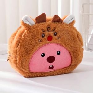 Takara Tomy | Anime Plush Pencil Bag Student Kawaii Storage Bag For Pen Cosmetic Brush Marker Pen Large Capacity Pen Case School Supply Gifts