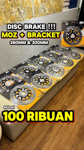 PIRINGAN CAKRAM DEPAN DISC BRAKE MOS MODEL FLOATING STAINLESS UKURAN 300MM TIGER OLD MEGAPRO MEGA PRO CB150R OLD LUBANG DISC 6