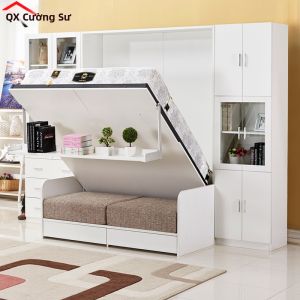 QIANGXIANG | Giường Gấp Tiết Kiệm Không Gian Đa Chức Năng