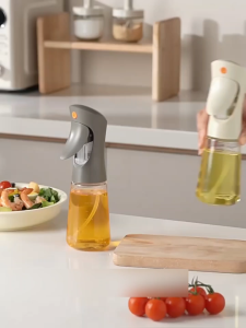 MUSHROOM Oil Spray Bottle High Borosilicate Glass Dispenser Atomized Air Fryer