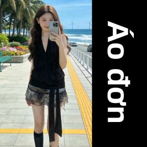 SUSIEYUAN | Đầm cổ halter phong cách Pháp tinh tế