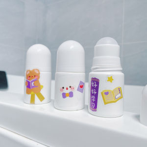 Large Capacity Ash Stone Essential Oil Peach Water Essence Liquid Roller Ball Empty Bottle for Cosmetic And Perfume Tools