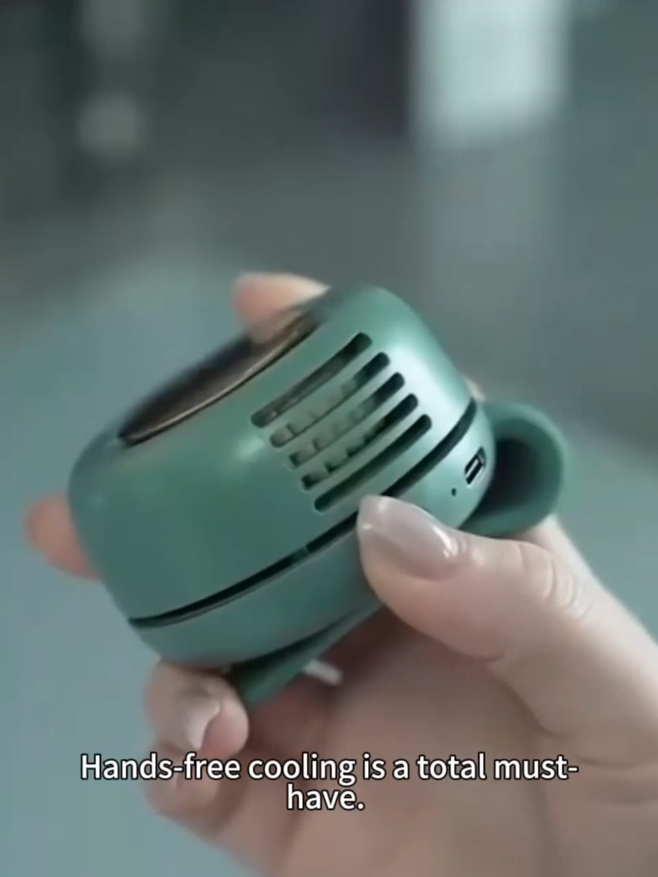 SEESAYES Portable Silent Mini Bladeless Fan Clip-On with 3-Speed Cooling Ultra Quiet <25dB Rechargeable USB-C 360° Rotatable Clip Hands-Free Waist Cooling