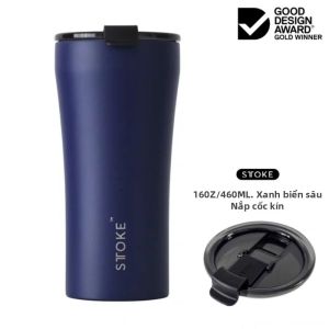 STTOKE | Cốc Đựng Cà Phê Cách Nhiệt Gốm Thép Không Gỉ Dùng Trong Ô Tô