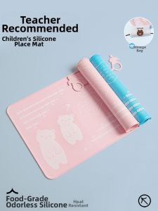 KEKESHANGJIA | Waterproof Oil-Resistant Non-Washable Childrens Dining Mat 40x60