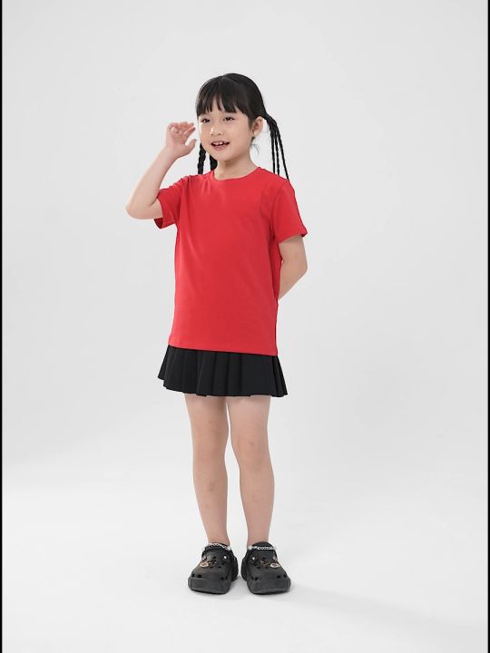 Áo thun cổ tròn cho bé YODY phông form rộng, vải cotton USA thoáng mát, thân thiện TSK6356