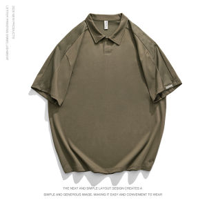 Wood soon | Loose Summer Mens Short Sleeve Polo Shirt