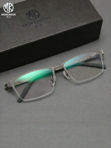 MOKCHEON | Kính Nam Chống Ánh Sáng Xanh Gọng Titanium Mỏng 1/2