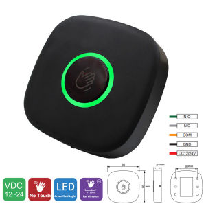 Access Button Door Exit Push Switch No Touch Release Gate Opener Door Access Control System Entry Open Touch