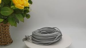 5M 10M 15M 20M 30M 40M 50M CAT5E Lan Ethernet Network Wire Internet Cable Gold Plated Connector (White)