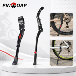 PINMOAP 1PC Bike Kickstand Adjustable Bicycle Side Stand Durable Aluminum Alloy Kick Stand For Mtb Road Mountain Bike Cycling