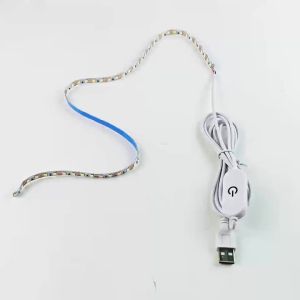 5VLED Lamp With Light Strip USB Light Picture With Touch Switch Self-adhesive 2830 Warm And Soft Three-tone Dimming And Color