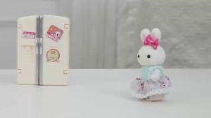 Forest Animal Family Doll Set 4 Animals for Role-Play Random Outfit Styles Ideal as Holiday and Easter Gifts