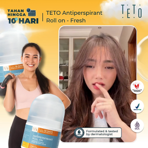 TETO Antiperspirant Roll On Fresh 20 mL Deodorant Anti Perspirant