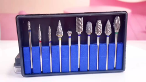 HP Tungsten Dental Carbide Burs Cutter Nail Carbide Drill Bits for Dental Polisher and Nail Polishing Tools 2.35mm 10Pcs/Set