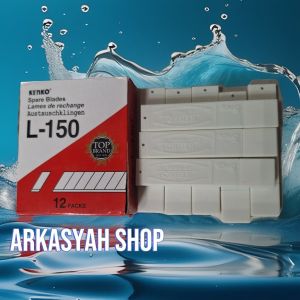 (8 TUBE) ISI CUTTER KENKO L 150 (CUTTER KERTAS CUTTER SERBAGUNA)