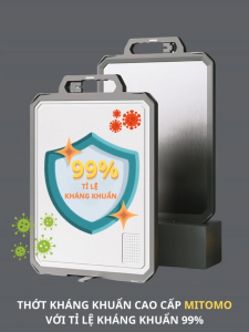 Thớt nhựa và Inox 2 mặt kháng khuẩn cao cấp MItomo MT-304PP hàng chính hãng siêu bền và an toàn